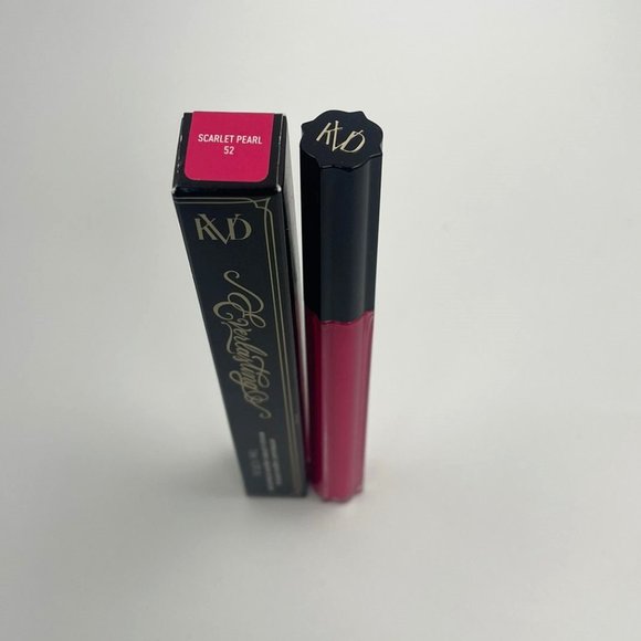 KVD Beauty Everlasting Vegan Transfer-Proof Liquid Lipstick #52 SCARLET PEARL - Picture 2 of 3
